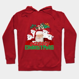 SantaClauswithfourdogsMerryChristmas Hoodie